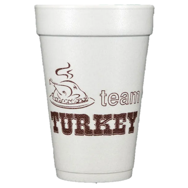 Pre-Printed Styrofoam Cups<br> team TURKEY