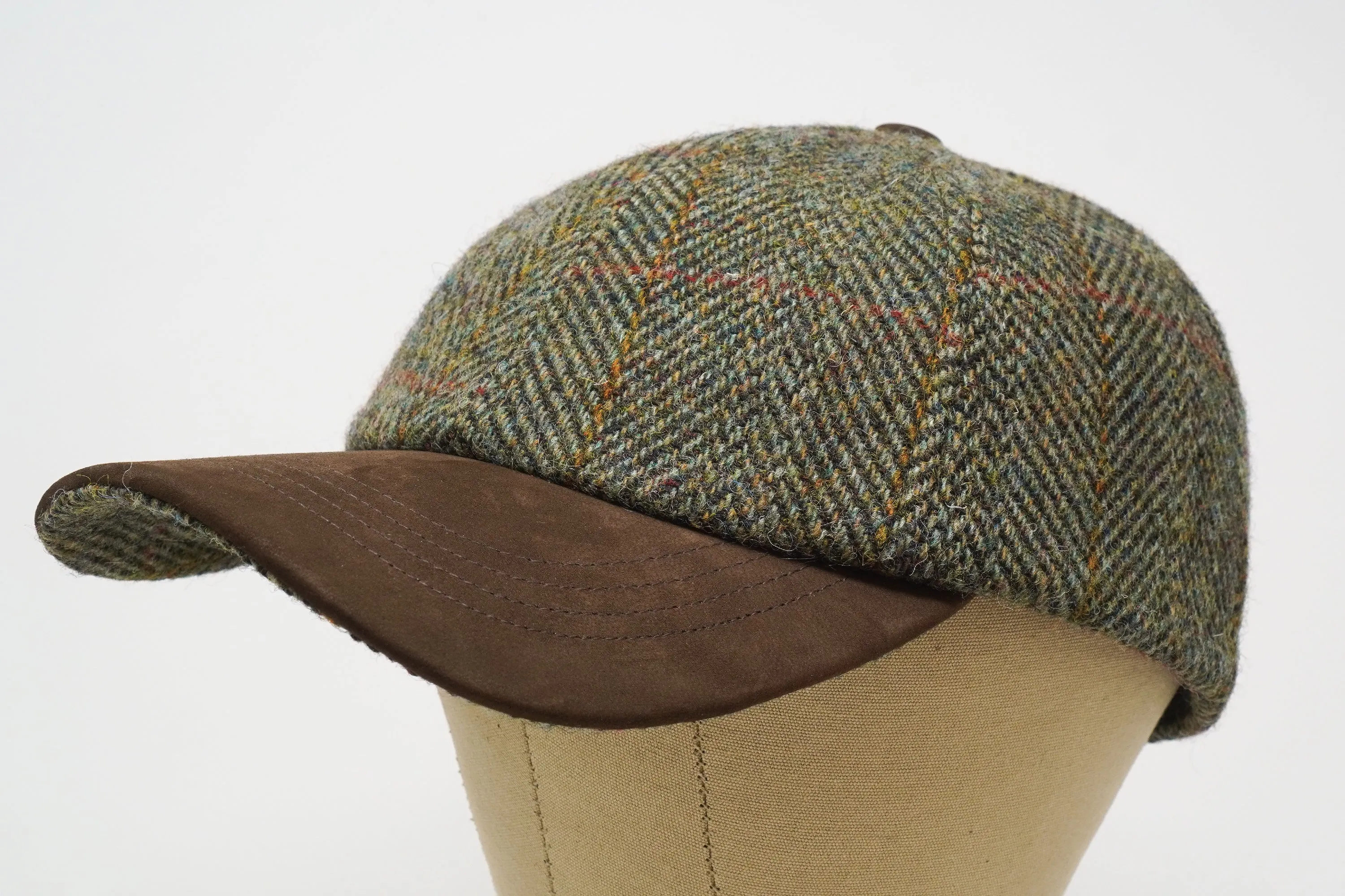 The Munro - Baseball Cap - Harris Tweed and Nubuck Leather