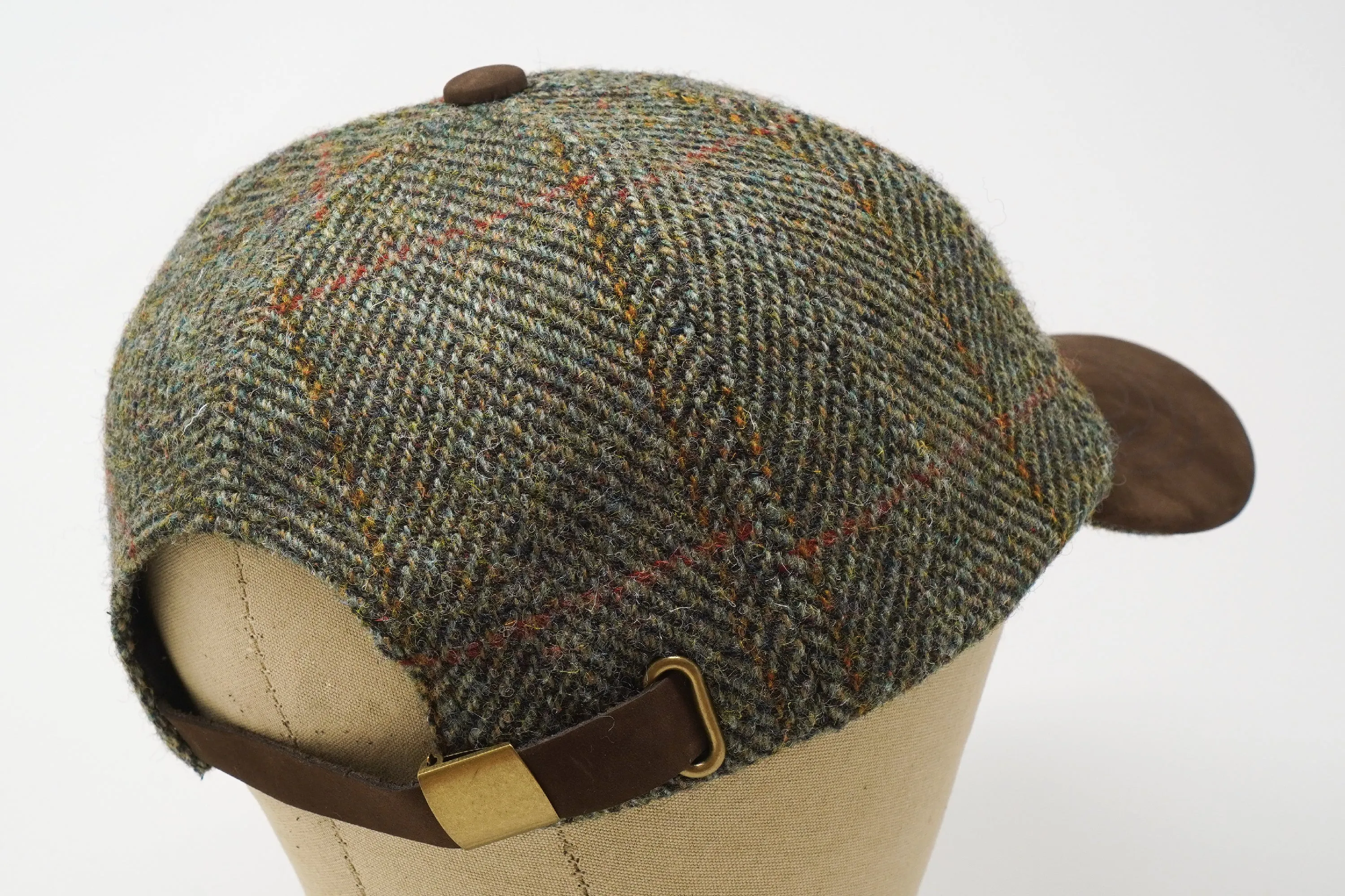 The Munro - Baseball Cap - Harris Tweed and Nubuck Leather