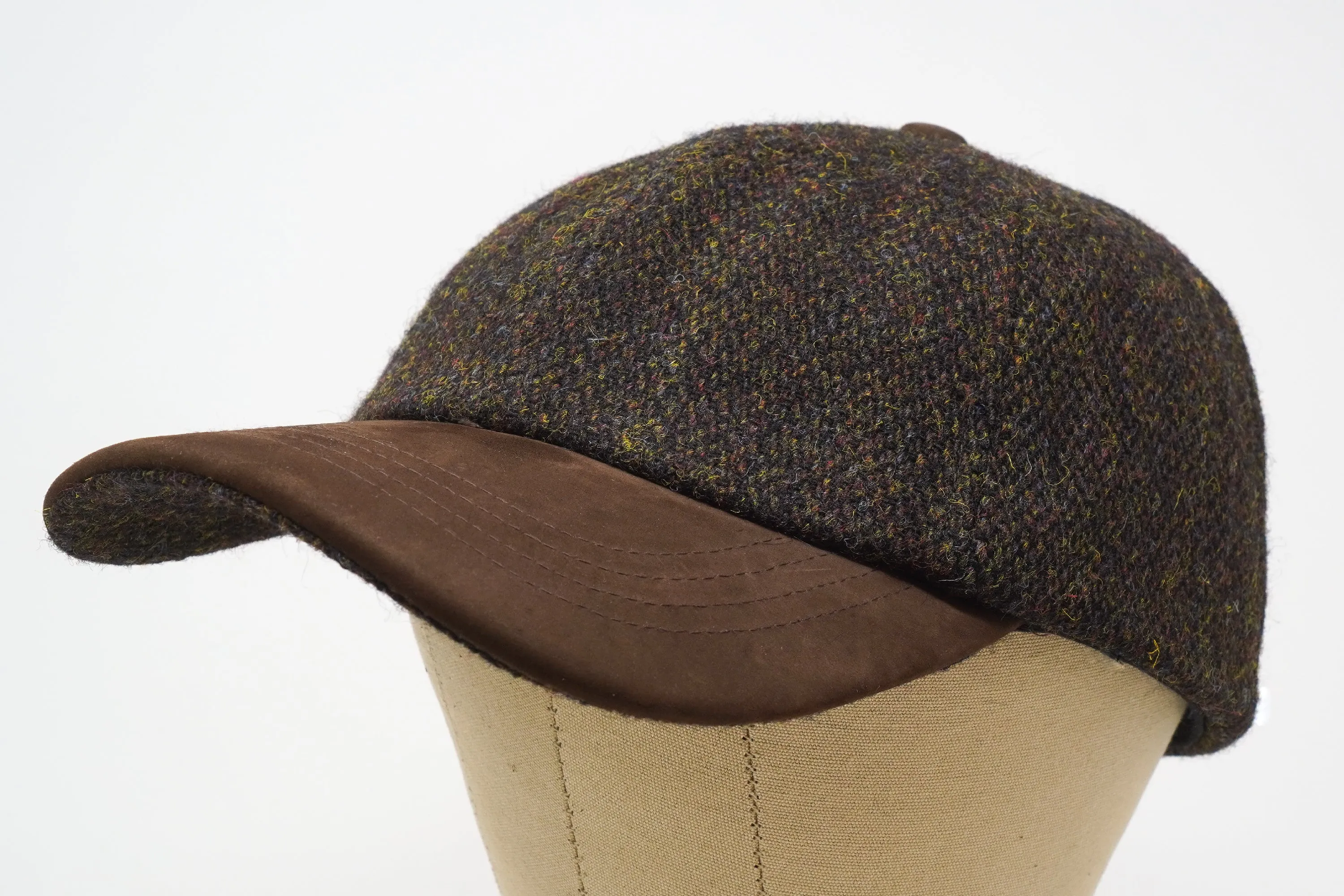 The Munro - Baseball Cap - Harris Tweed and Nubuck Leather