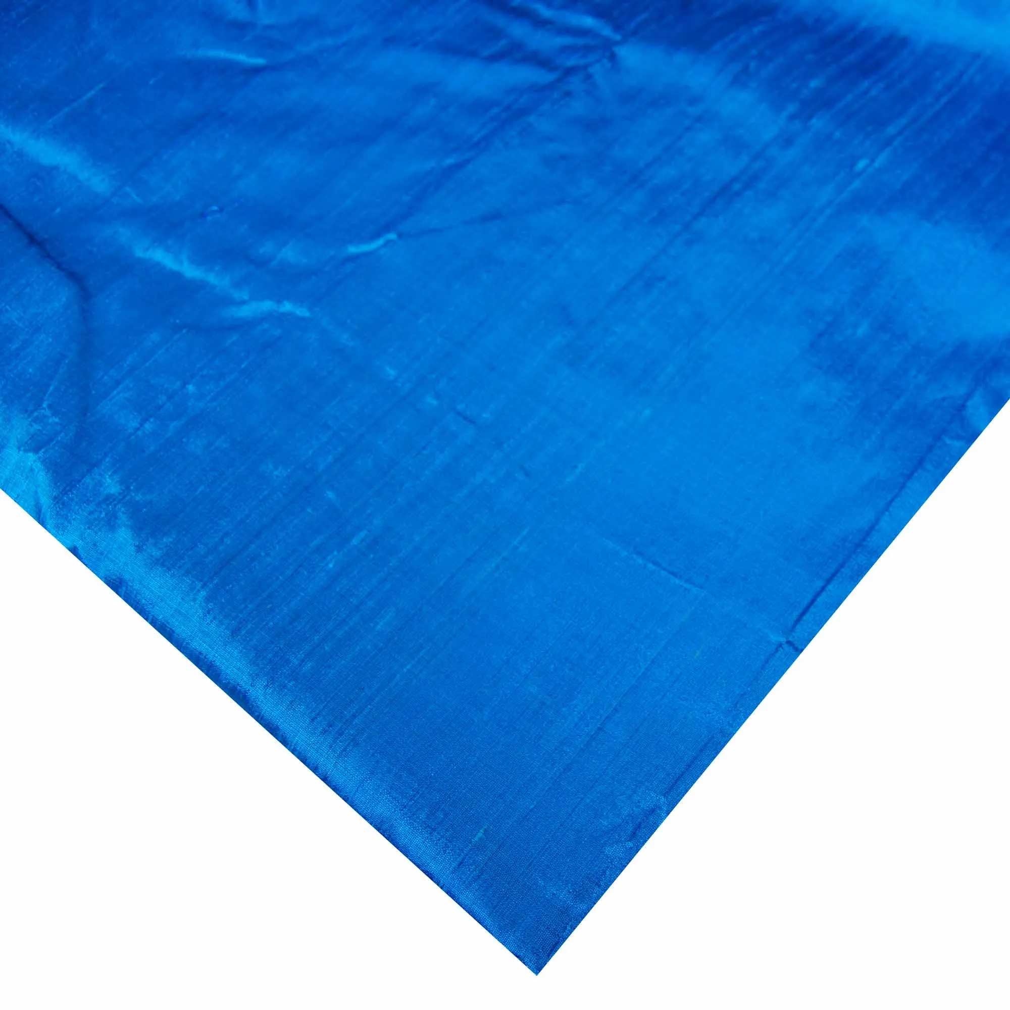 Turquoise Dupioni Silk - Raw Silk from India