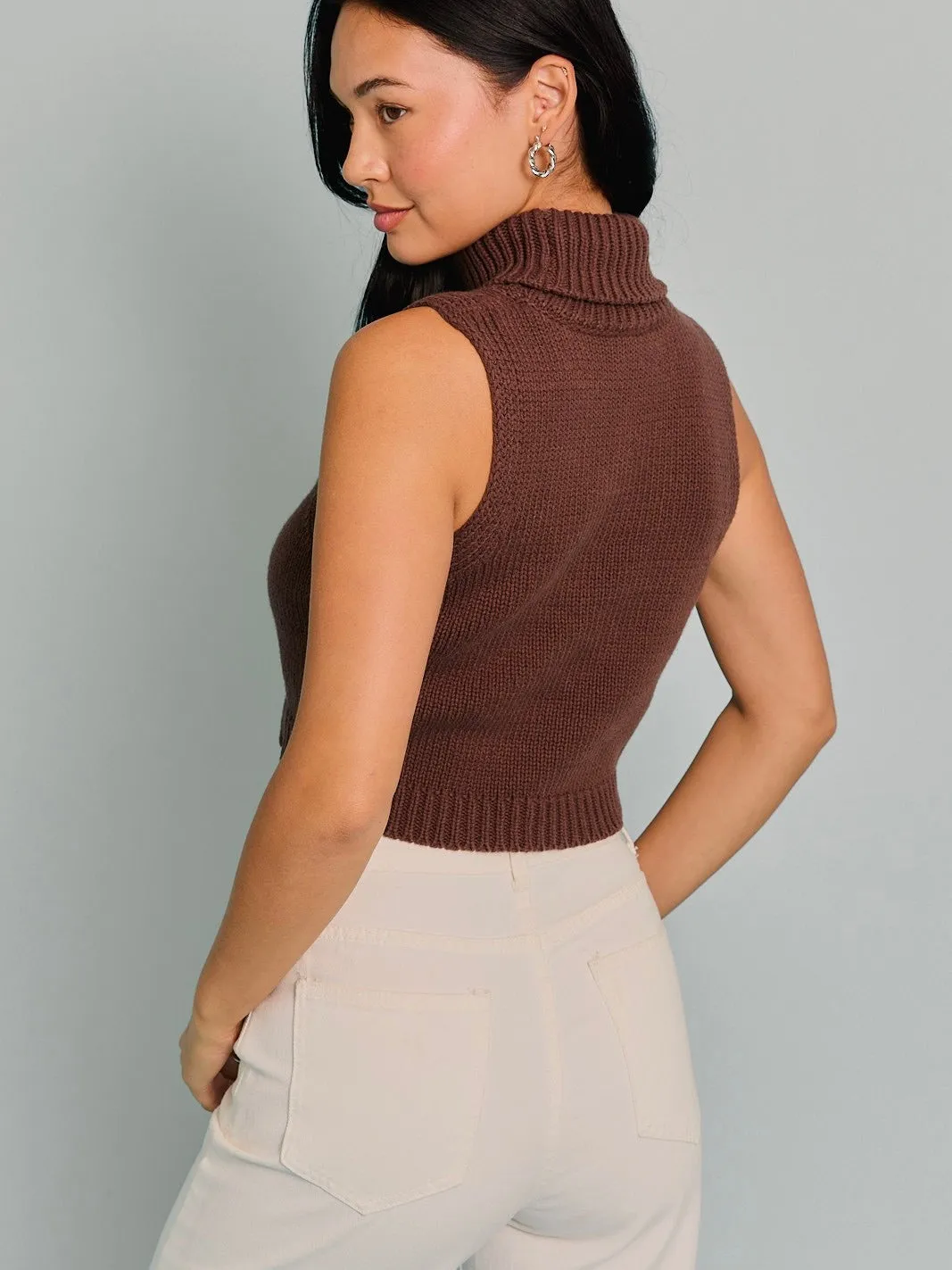 Turtleneck Sleeveless "Joy" Top