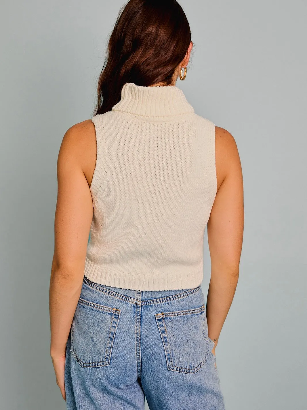 Turtleneck Sleeveless "Joy" Top
